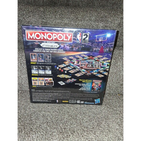NEW! Monopoly Prizm: NBA 2nd Edition Board Game, SEALED - Picture 2 of 3